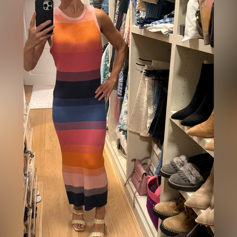 Evereve Colorful Striped Knit Dress